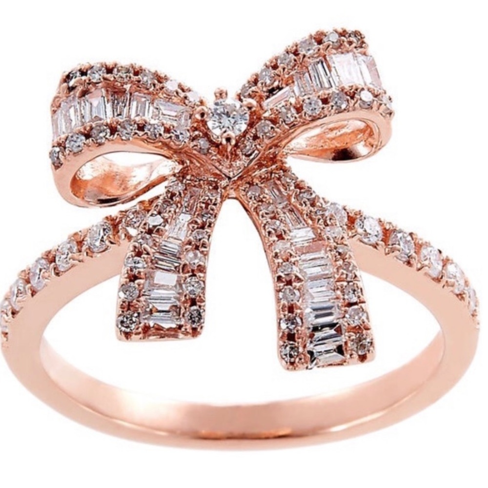 EFFY Rose Gold and Diamond Ring size 6.5